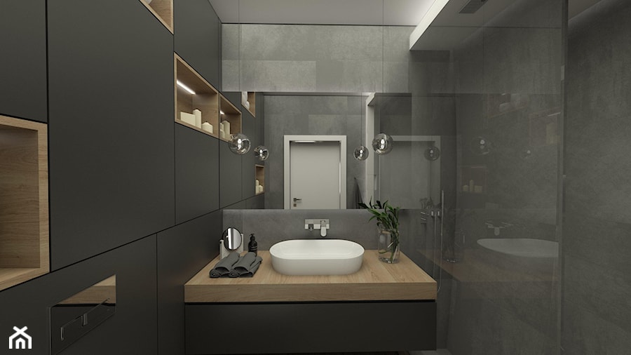 Luksusowe wnętrza - Mała bez okna łazienka, styl tradycyjny - zdjęcie od EMC&partners