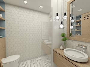Jasne wnętrza - Mała bez okna łazienka, styl tradycyjny - zdjęcie od EMC&partners