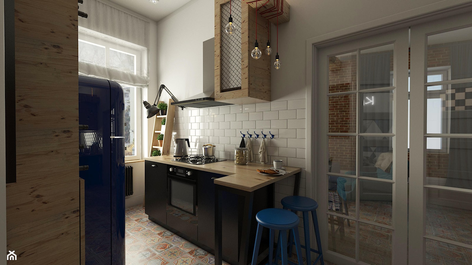 Mieszkanie w kamienicy - Kuchnia, styl vintage - zdjęcie od EMC&partners - Homebook