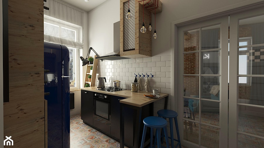 Mieszkanie w kamienicy - Kuchnia, styl vintage - zdjęcie od EMC&partners