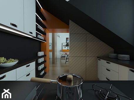 Aranżacje wnętrz - Kuchnia: Kolorowe mieszkanie w skandynawskim stylu - EMC&partners. Przeglądaj, dodawaj i zapisuj najlepsze zdjęcia, pomysły i inspiracje designerskie. W bazie mamy już prawie milion fotografii!