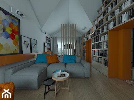 Aranżacje wnętrz - Salon: Kolorowe mieszkanie w skandynawskim stylu - EMC&partners. Przeglądaj, dodawaj i zapisuj najlepsze zdjęcia, pomysły i inspiracje designerskie. W bazie mamy już prawie milion fotografii!