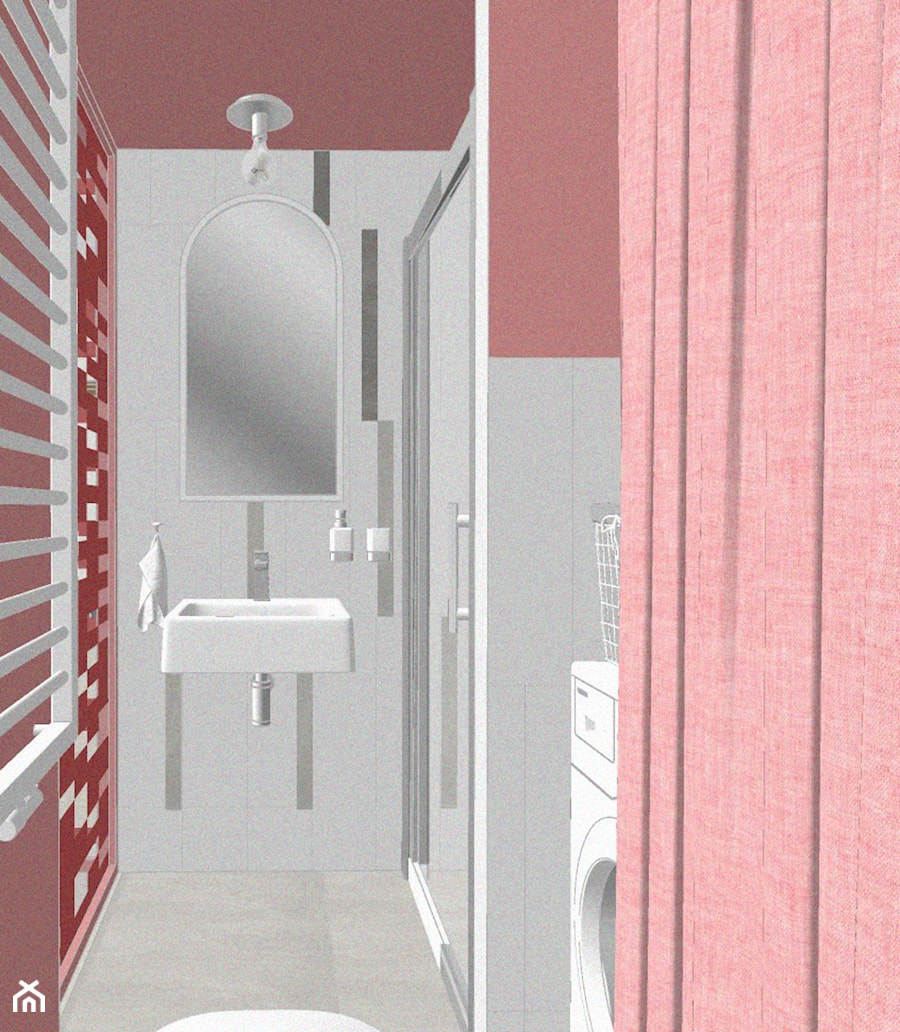 Łazienka w minimieszkaniu - zdjęcie od EMC&partners