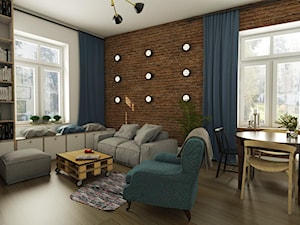 Mieszkanie w kamienicy - Salon, styl vintage - zdjęcie od EMC&partners