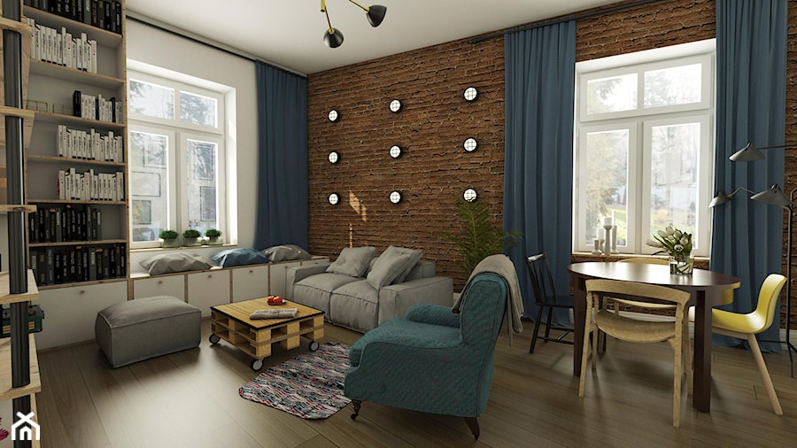 Mieszkanie w kamienicy - Salon, styl vintage - zdjęcie od EMC&partners