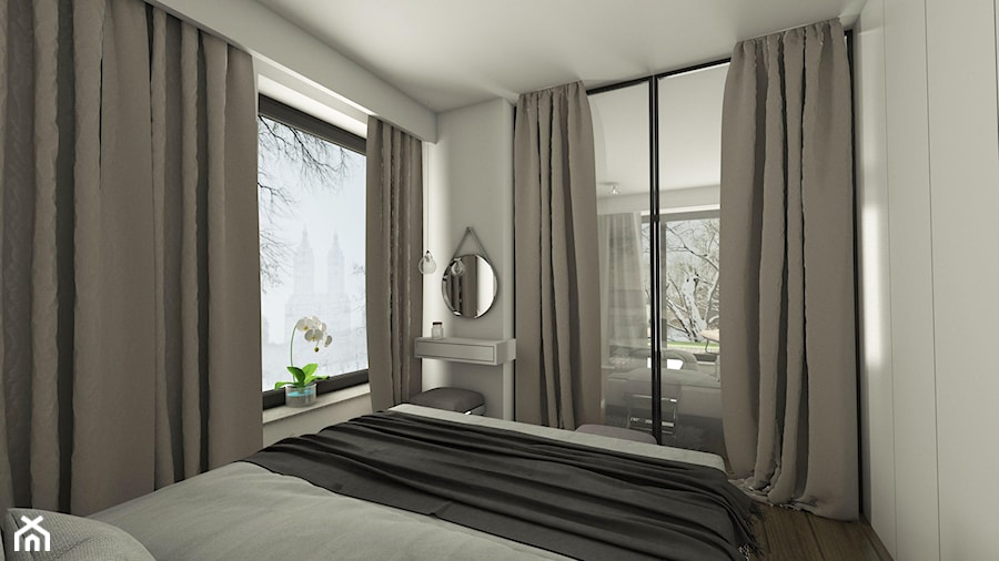 Luksusowe wnętrza - Duża beżowa sypialnia z balkonem / tarasem, styl tradycyjny - zdjęcie od EMC&partners
