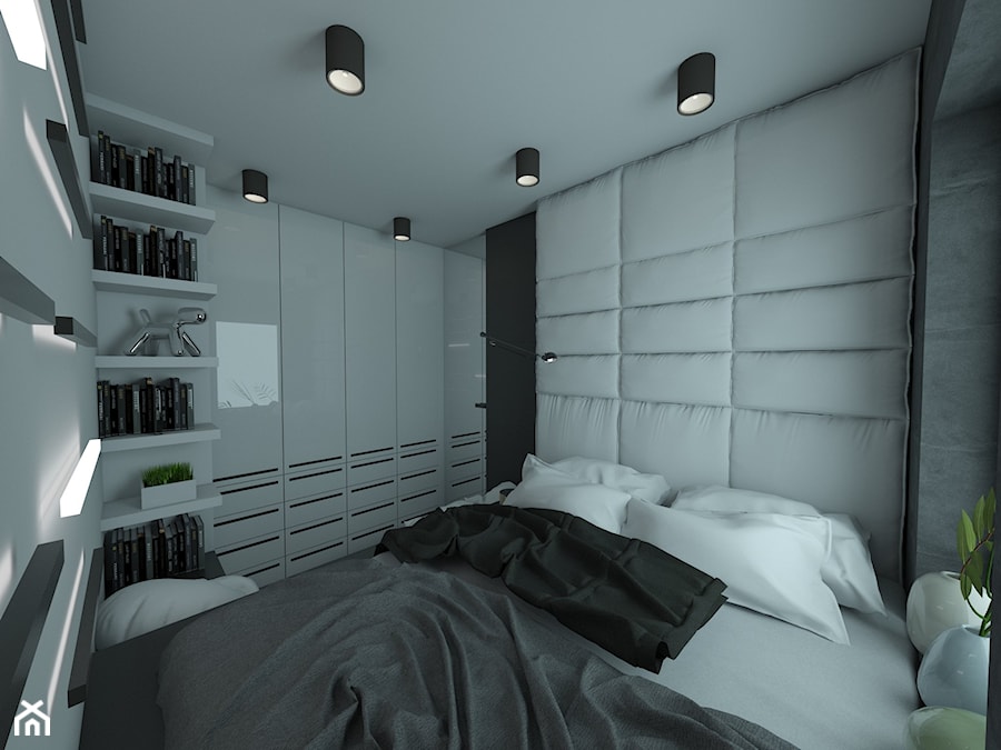 Minimalistyczne mieszkanie na Pradze - Sypialnia, styl nowoczesny - zdjęcie od EMC&partners