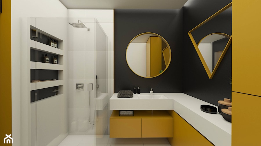 Nowoczesne wnętrza - Mała średnia bez okna łazienka, styl nowoczesny - zdjęcie od EMC&partners