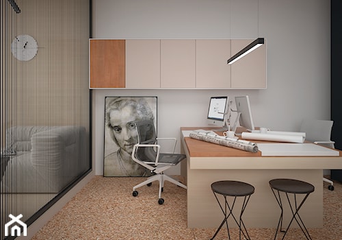 Nowoczesne biuro - Średnie białe biuro, styl nowoczesny - zdjęcie od Followlab