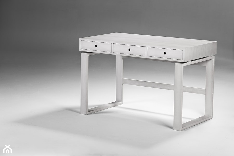 białe biurko sklejkowe Saska Fabrik - Biuro, styl skandynawski - zdjęcie od SASKA FABRIK Firma Meblarska