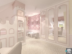 Dom w stylu nowoczesnej klasyki - Duży biały różowy pokój dziecka dla dziecka dla dziewczynki, styl tradycyjny - zdjęcie od HOME & STYLE Katarzyna Rohde