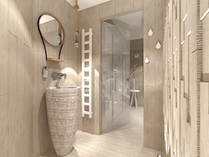 Pokój relaksu z sauną i wanną z hydromasażem w piwnicy - Łazienka - zdjęcie od HOME & STYLE Katarzyna Rohde