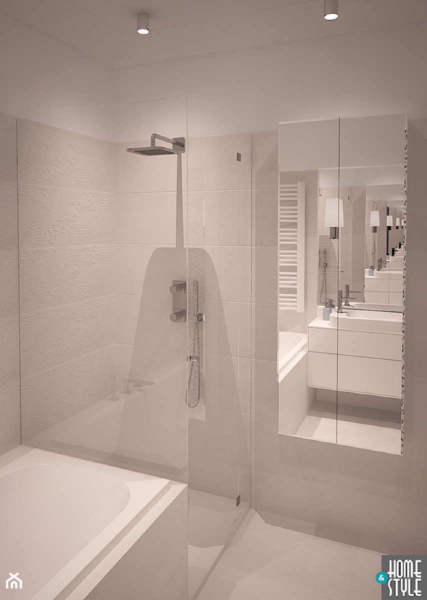 Stonowana łazienka - zdjęcie od HOME & STYLE Katarzyna Rohde