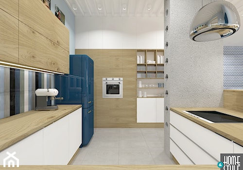 Apartament z kominkiem - Kuchnia, styl nowoczesny - zdjęcie od HOME & STYLE Katarzyna Rohde