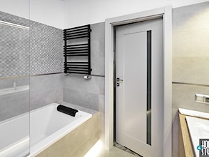 REALIZACJA mieszkania z czarnym jeleniem - Średnia bez okna łazienka, styl nowoczesny - zdjęcie od HOME & STYLE Katarzyna Rohde