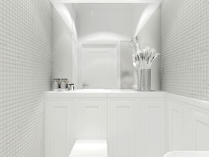 Dom w stylu nowoczesnej klasyki - Mała z lustrem z punktowym oświetleniem łazienka, styl tradycyjny - zdjęcie od HOME & STYLE Katarzyna Rohde