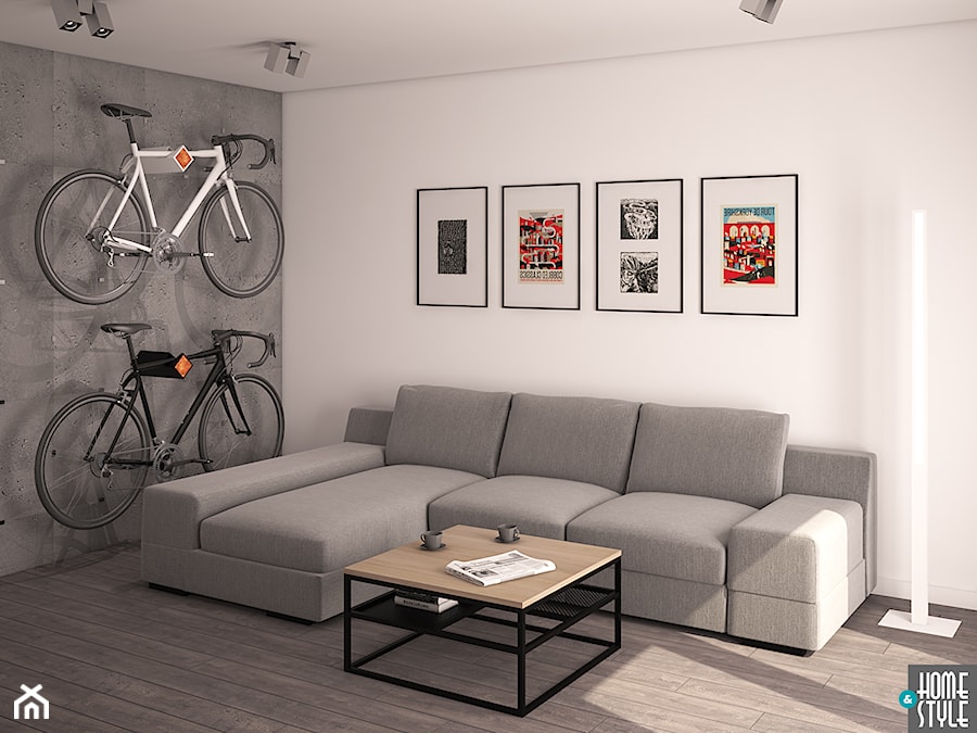 Kolarsko w szarościach i betonach - Sypialnia, styl minimalistyczny - zdjęcie od HOME & STYLE Katarzyna Rohde
