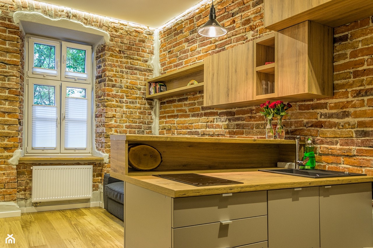 małe mieszkanie w starej kamienicy - Kuchnia, styl nowoczesny - zdjęcie od Vitrum System - Homebook