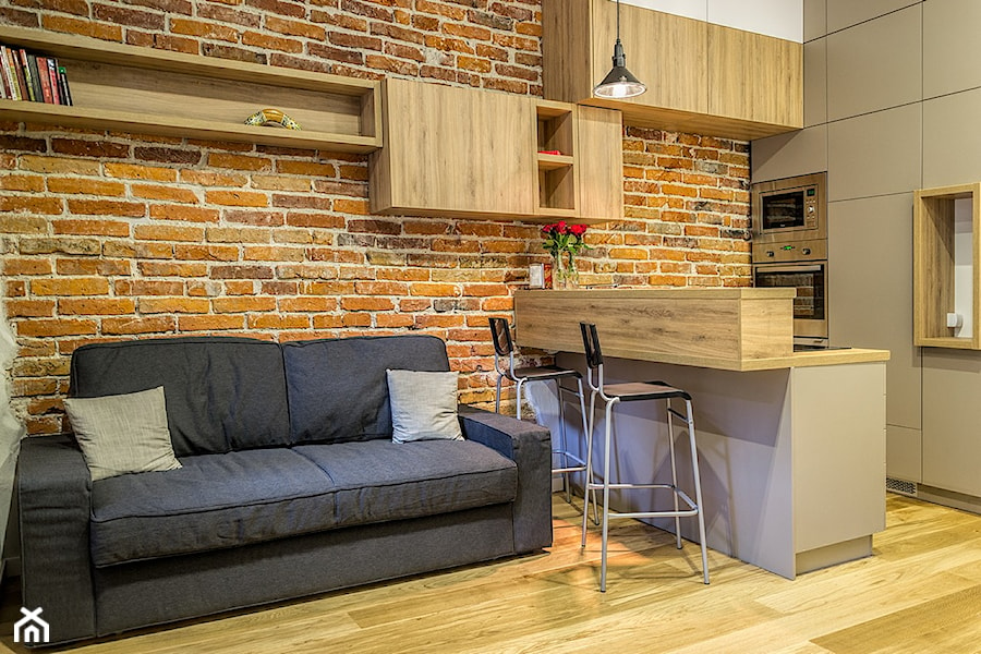 małe mieszkanie w starej kamienicy - Salon, styl nowoczesny - zdjęcie od Vitrum System
