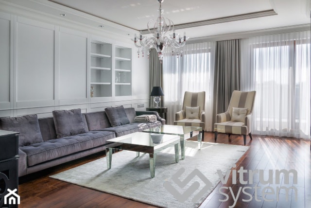 exkluzywny apartament - Salon, styl glamour - zdjęcie od Vitrum System