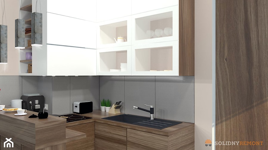 projekt mieszkania - Kuchnia, styl nowoczesny - zdjęcie od Vitrum System