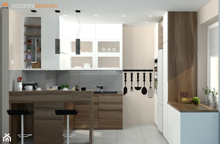 projekt mieszkania - Kuchnia, styl nowoczesny - zdjęcie od Vitrum System