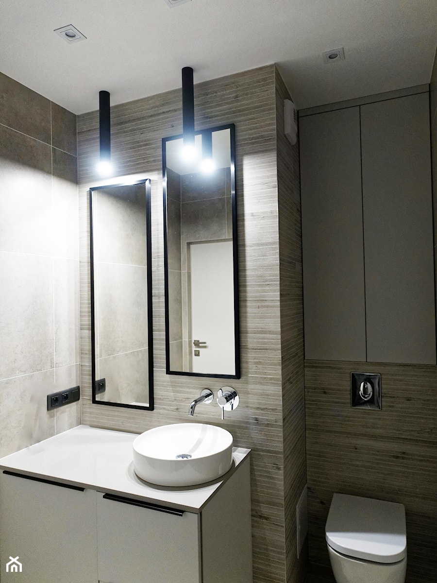 apartamenty pod wynajem - Mała z punktowym oświetleniem łazienka, styl nowoczesny - zdjęcie od Vitrum System