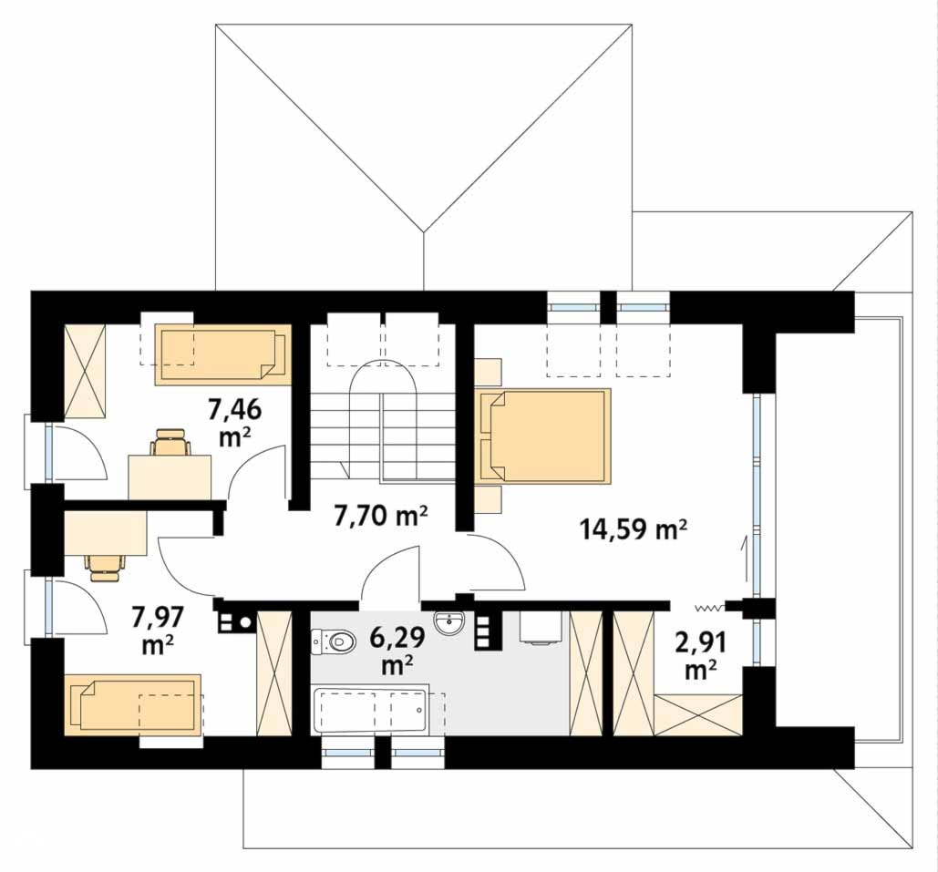 Projekt domu Malutki 7 - zdjęcie od DOMY w Stylu Projekty domów - Homebook