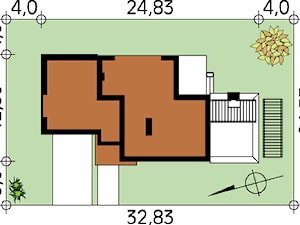 Apollo 2 - usytuowanie na działce - zdjęcie od DOMY w Stylu Projekty domów