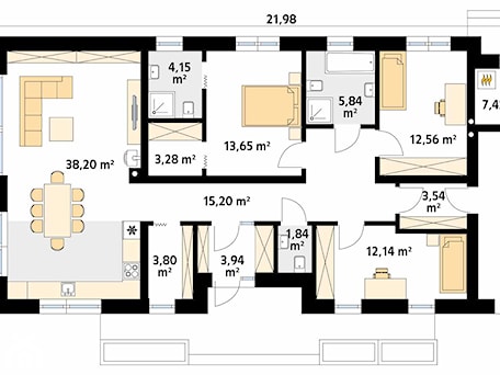 Aranżacje wnętrz - Domy: Projekt domu Jemioła 6 - DOMY w Stylu Projekty domów. Przeglądaj, dodawaj i zapisuj najlepsze zdjęcia, pomysły i inspiracje designerskie. W bazie mamy już prawie milion fotografii!