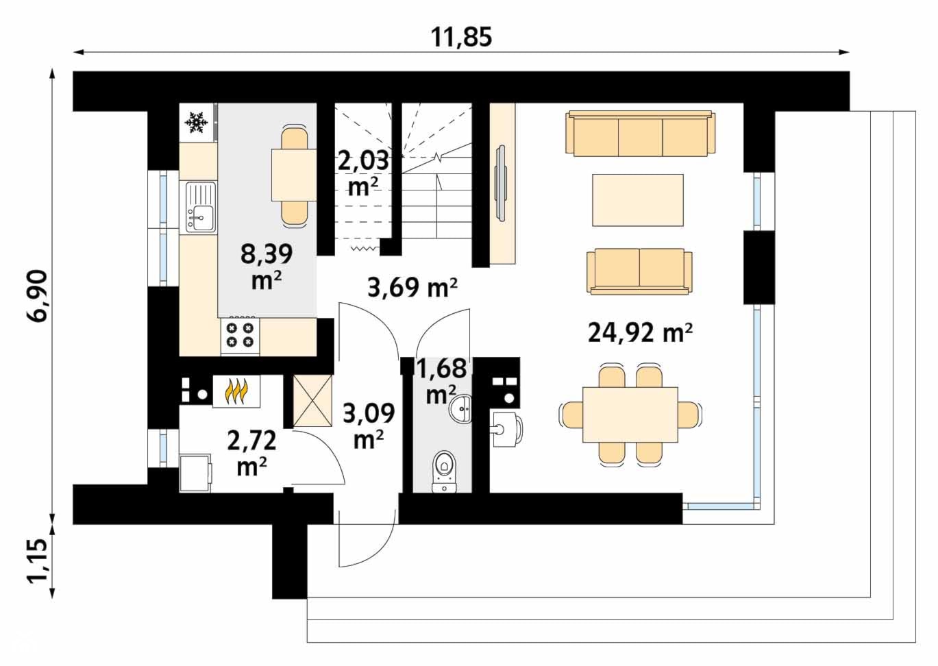 Projekt domu Malutki 3 - zdjęcie od DOMY w Stylu Projekty domów - Homebook