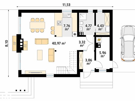 Aranżacje wnętrz - Domy: Projekt domu Weranda dr-S - DOMY w Stylu Projekty domów. Przeglądaj, dodawaj i zapisuj najlepsze zdjęcia, pomysły i inspiracje designerskie. W bazie mamy już prawie milion fotografii!