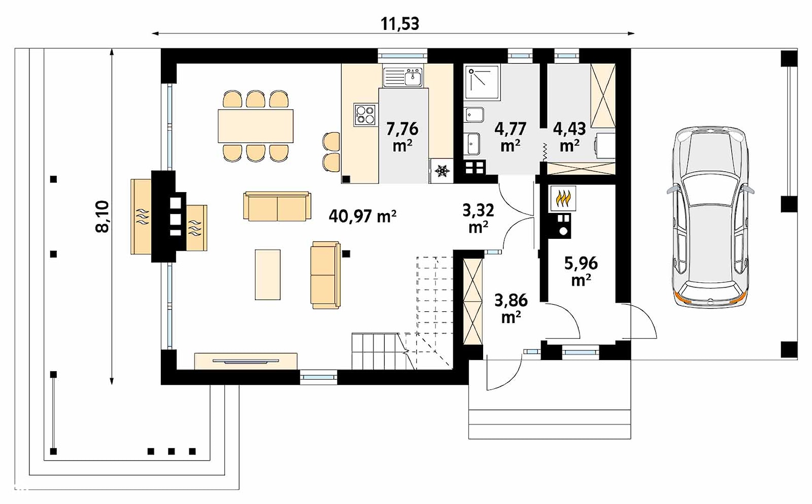 Projekt domu Weranda dr-S - zdjęcie od DOMY w Stylu Projekty domów - Homebook