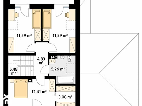 Aranżacje wnętrz - Domy: Projekt domu Malutki 4 - DOMY w Stylu Projekty domów. Przeglądaj, dodawaj i zapisuj najlepsze zdjęcia, pomysły i inspiracje designerskie. W bazie mamy już prawie milion fotografii!