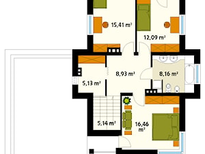 Projekt domu Cyprys 2 - rzut piętra - zdjęcie od DOMY w Stylu Projekty domów