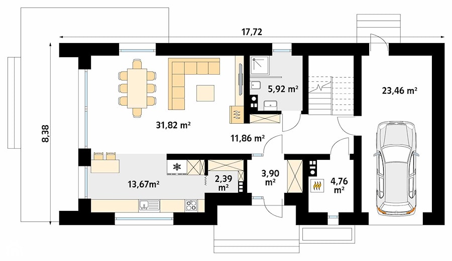 Projekt domu Pogodny 2 - zdjęcie od DOMY w Stylu Projekty domów