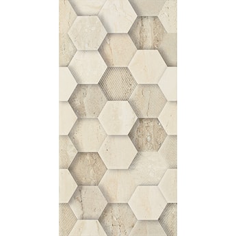 SUNLIGHT STONE BEIGE ŚCIANA DEKOR GEOMETRYK 30X60 G1