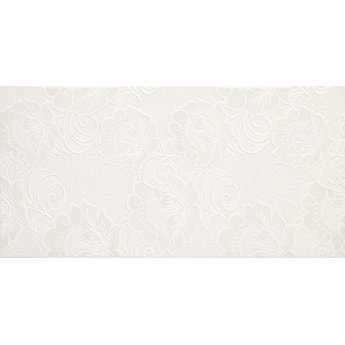 Ricoletta Bianco inserto Kwiaty dekoracja ścienna 29,5x59,5 cm