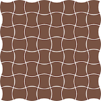 Modernizm Brown Mozaika Prasowana K.3,6X4,4