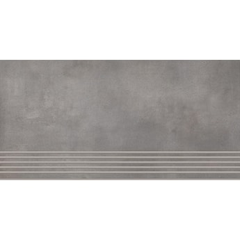 Tecniq Silver stopnica półpoler płytka podłogowa 29,8x59,8 cm