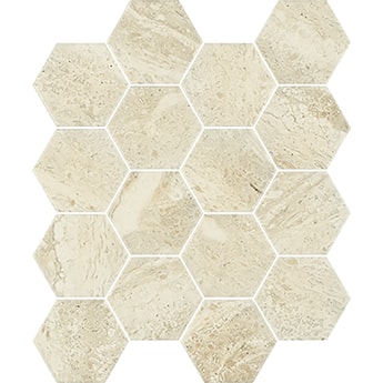 SUNLIGHT STONE BEIGE MOZAIKA PRASOWANA HEXAGON 22X25,5 G1