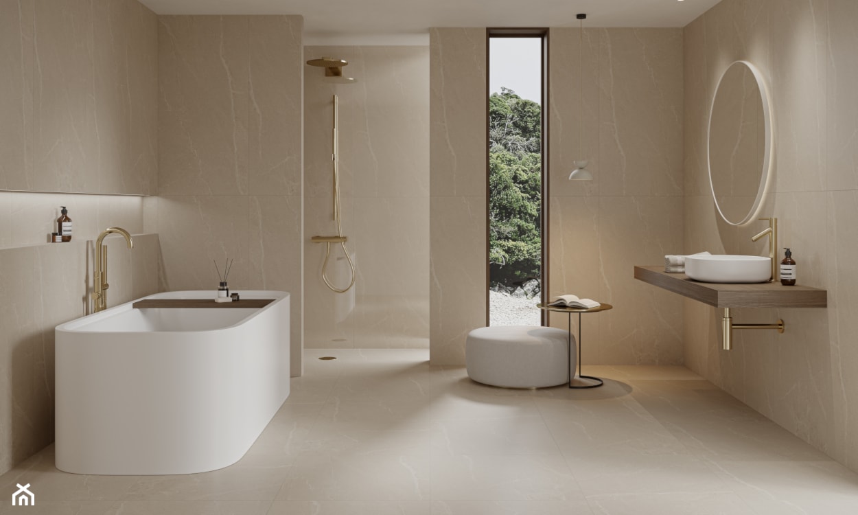 Łazienka w stylu japandi
