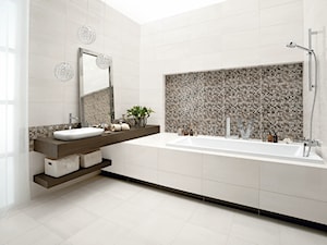 luciola-luci - Średnia łazienka z oknem, styl minimalistyczny - zdjęcie od Ceramika Paradyż
