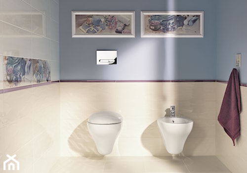 chiara-purio - Mała na poddaszu bez okna łazienka, styl nowoczesny - zdjęcie od Ceramika Paradyż