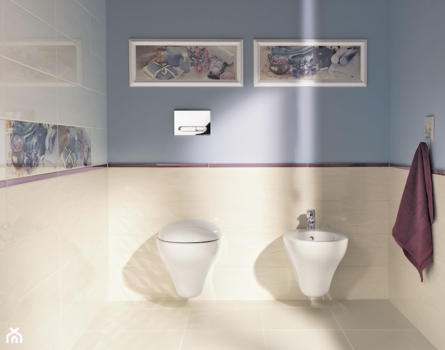 chiara-purio - Mała na poddaszu bez okna łazienka, styl nowoczesny - zdjęcie od Ceramika Paradyż