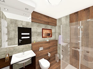 Funkcjonalne łazienka w stylu industrialnym - zdjęcie od VipDesign.pl