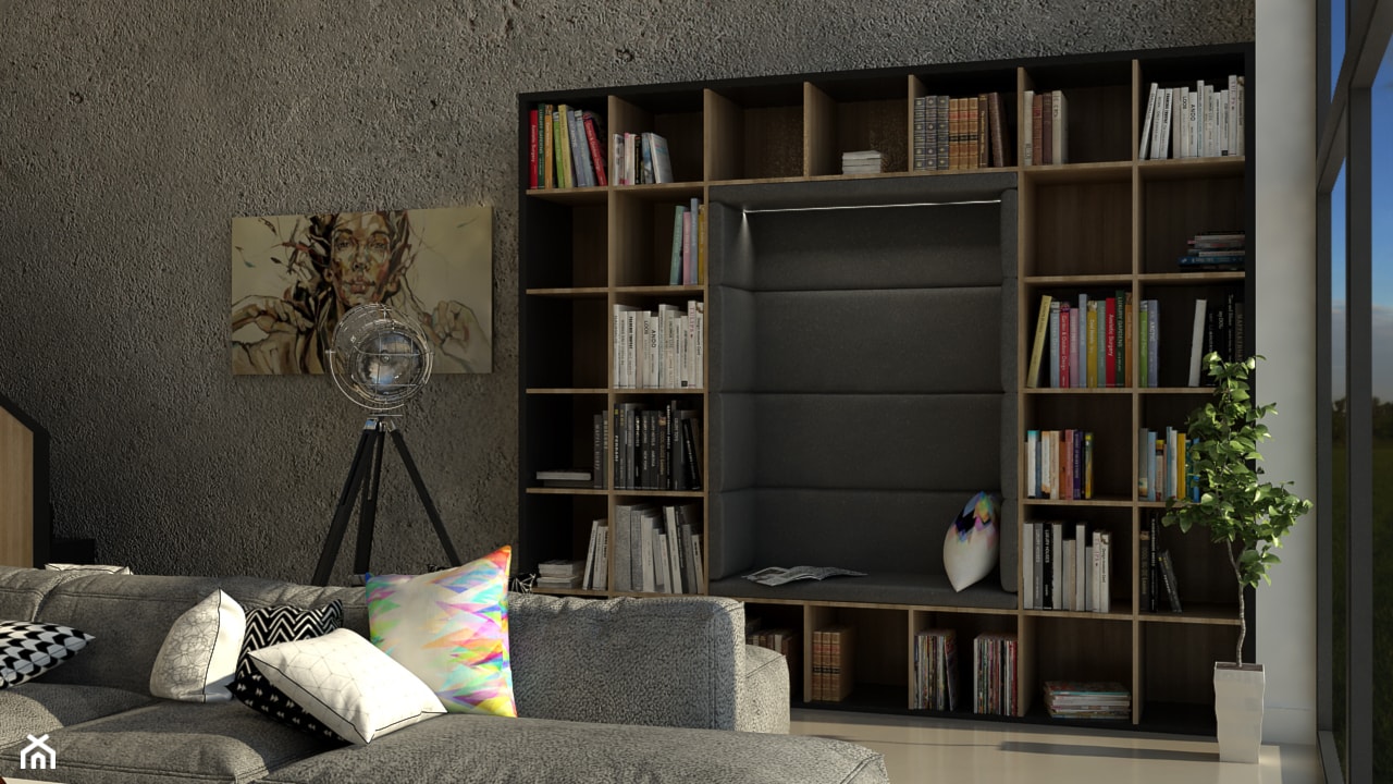 antresola - Salon, styl minimalistyczny - zdjęcie od WNĘTRZOMANIA - Homebook
