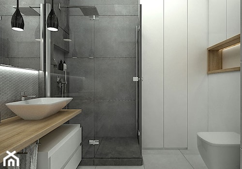 SŁOWIAŃSKI AKCENT - Mała łazienka, styl nowoczesny - zdjęcie od WNĘTRZOMANIA