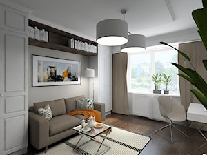 Opaczewska - Średnie z sofą beżowe biuro, styl nowoczesny - zdjęcie od TutajConcept