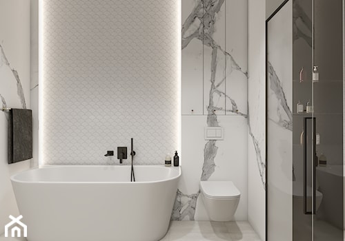 Bohema 70m2 - Średnia bez okna łazienka, styl nowoczesny - zdjęcie od TutajConcept